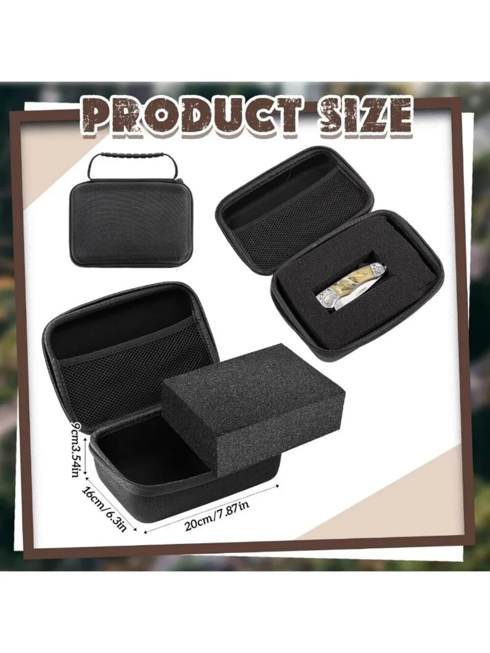 Customizable Foam EVA Hard Case - Shockproof Protective Carrying Case for